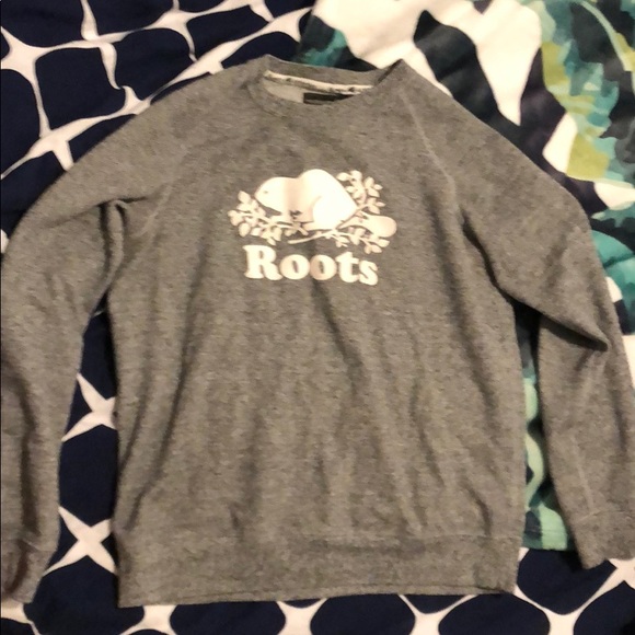 Roots classic salt & pepper crew neck - Picture 4 of 5